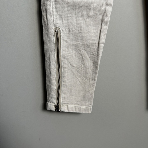 Daughters of the Liberation Women's Light Beige Moto Pants Size 26 Ankle Zipper - Picture 2 of 14